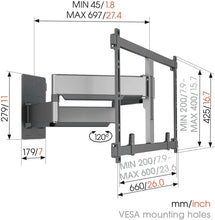 Load image into Gallery viewer, Vogel's TVM 5855 Full-Motion TV Wall Mount - 55" - 100"
