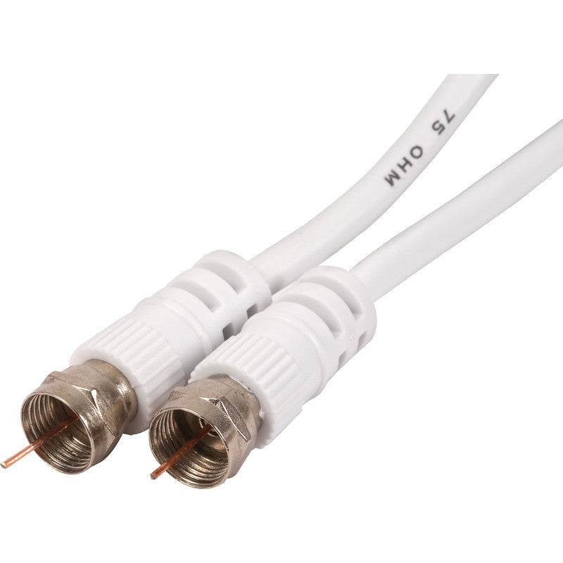 2m Satellite F-Plug To F-Plug Cable